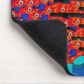Hedendaagse Vis Eye Abstract Muismat (Hoek)