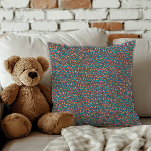 Hedendaagse vlinderpatroon decor grijs kussen