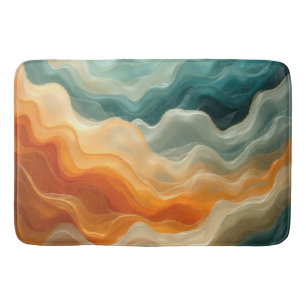 Hedendaagse Vloeibare Golf Abstract Badmat