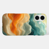 Hedendaagse Vloeibare Golf Abstract Case-Mate iPhone Case (Achterkant (horizontaal))
