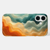 Hedendaagse vloeistofgolf Abstract Case-Mate iPhone Case (Achterkant (horizontaal))