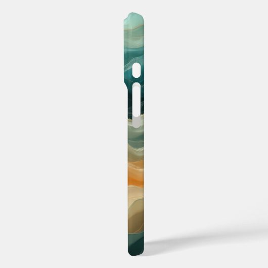 Hedendaagse vloeistofgolf Abstract Case-Mate iPhone Case (Achterkant / Links)