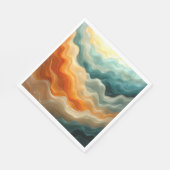 Hedendaagse vloeistofgolf Abstract Servet (Hoek)