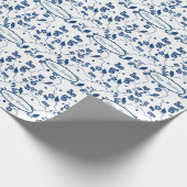 hedendaagse vogels en planten cadeaupapier (Hoek)