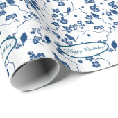 hedendaagse vogels en planten cadeaupapier (Rol Hoek)