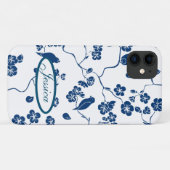 hedendaagse vogels en planten Case-Mate iPhone case (Achterkant (horizontaal))