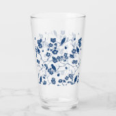 hedendaagse vogels en planten glas (Achterkant)