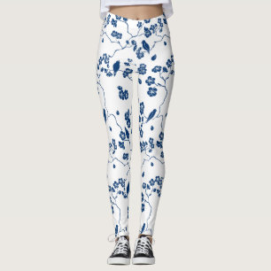 hedendaagse vogels en planten leggings