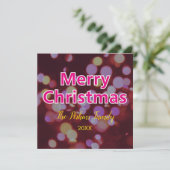 Hedendaagse vrolijke kerst Kaart (Staand voorkant)