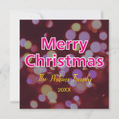 Hedendaagse vrolijke kerst Kaart (Voorkant)