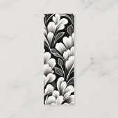 Hedendaagse Waldorf-bladpatroon kunstbladwijzer Contactkaartje (Achterkant)