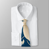 Hedendaagse Waldorf bloemenpatroon kunstwerk Stropdas (Gebonden)