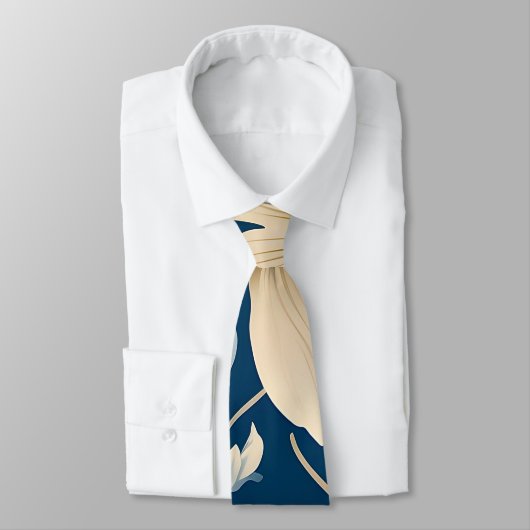 Hedendaagse Waldorf bloemenpatroon kunstwerk Stropdas (Gebonden)