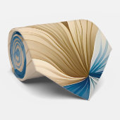 Hedendaagse Waldorf bloemenpatroon kunstwerk Stropdas (Opgerold)