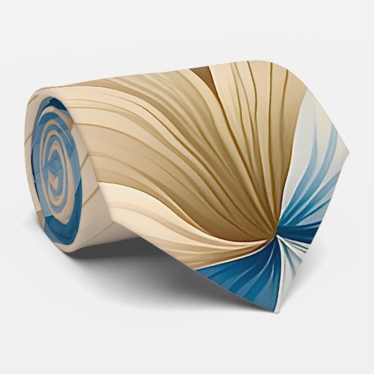 Hedendaagse Waldorf bloemenpatroon kunstwerk Stropdas (Opgerold)