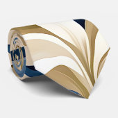 Hedendaagse Waldorf bloemenpatroon kunstwerk Stropdas (Opgerold)