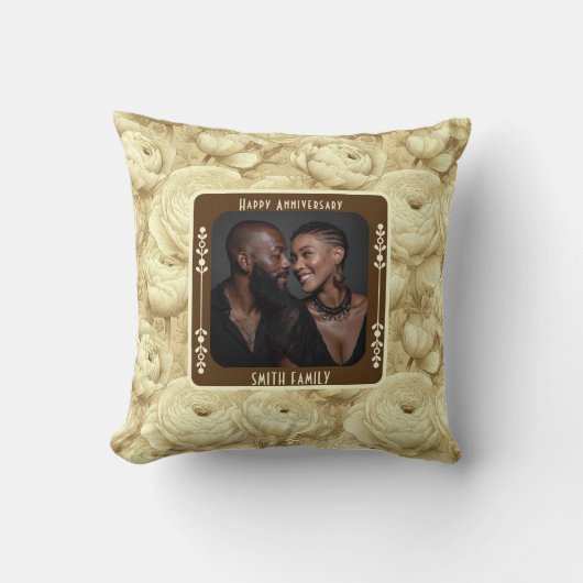 Hedendaagse ware liefde bruiloft Sierkussen (Voorkant)