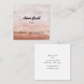 Hedendaagse Waterverf Square Visitekaartje (Voorkant / Achterkant)