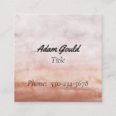 Hedendaagse Waterverf Square Visitekaartje (Voorkant)