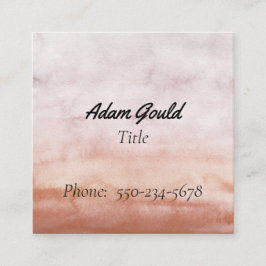 Hedendaagse Waterverf Square Visitekaartje