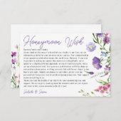 Hedendaagse Weide Bloemen Wensput Informatiekaartje (Voorkant / Achterkant)