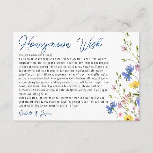 Hedendaagse Weidebloemen Wensput Informatiekaartje (Voorkant)