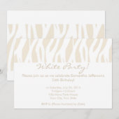 Hedendaagse White Party uitnodigingen (Voorkant / Achterkant)