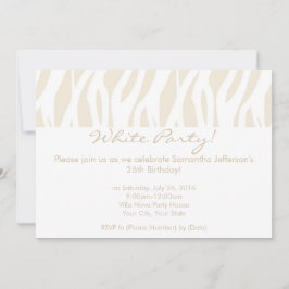 Hedendaagse White Party uitnodigingen