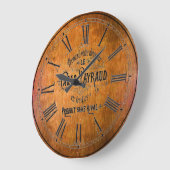 Hedendaagse Wijnvat Wandklok (Hoek)