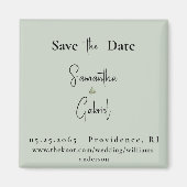Hedendaagse Wijze Bruiloft Save the Date II Magneet (Voorkant)