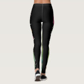 Hedendaagse wilde bloemen Leggings (Achterkant)