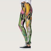 Hedendaagse wilde bloemen Leggings (Links)