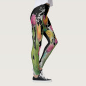 Hedendaagse wilde bloemen Leggings (Rechts)