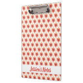 Hedendaagse zachte koraalbloem klembord (Links)