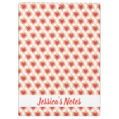 Hedendaagse zachte koraalbloem klembord (Achterkant)