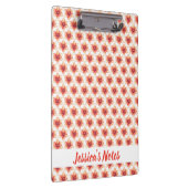 Hedendaagse zachte koraalbloem klembord (Rechts)