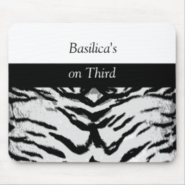 Hedendaagse Zebra Streep Zwart-wit Mousepad Muismat