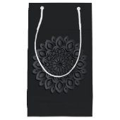 Hedendaagse zwart papier gesneden mandala klein cadeauzakje (Voorkant)
