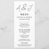 Hedendaagse zwart-wit Flat Menu (Voorkant)