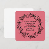 Hedendaagse Zwarte Bloemen Krans Religieuze Leeg (Voorkant / Achterkant)