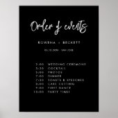 Hedendaagse zwarte bruiloft Orde der gebeurtenisse Poster (Voorkant)