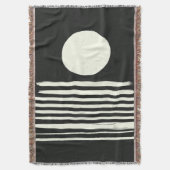 hedendaagse zwarte en witte Abstracte kunst Deken (Voorkant Verticaal)