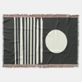 hedendaagse zwarte en witte Abstracte kunst Deken (Voorkant)