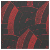 hedendaagse zwarte/rode chic chevrons stof (Close Up)