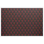 hedendaagse zwarte/rode chic chevrons stof (Yard (91,4 cm))