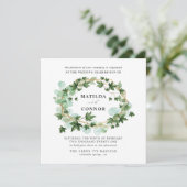 Hedera | Botanische bruiloft van het Lijst van de  Kaart (Staand voorkant)