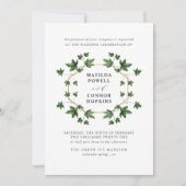 Hedera | Botanische geometrische bruiloft van de z Kaart (Voorkant)