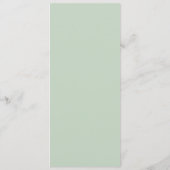 Hedera | Elegante Typografie Sage Bruiloft of Fees Menu (Achterkant)