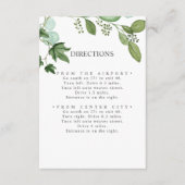 Hedera | Ivy Leaves Chic WEDDING Routebeschrijving Informatiekaartje (Voorkant)