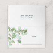 Hedera | Ivy leaves Sage table Place Card Plaatskaartje (Buitenkant ongevouwen)